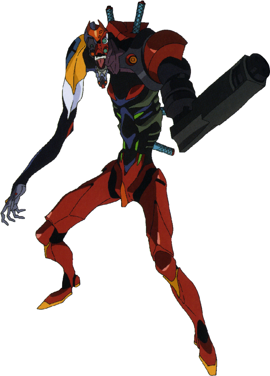 Evangelion_ Unit01_ Action_ Pose PNG Image