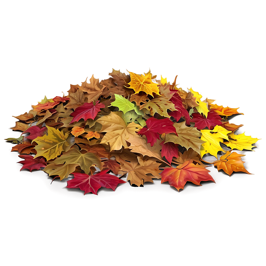 Evening Leaf Pile Png Hhn PNG Image