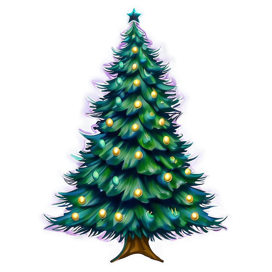 Evergreen Christmas Tree Png 63 PNG Image