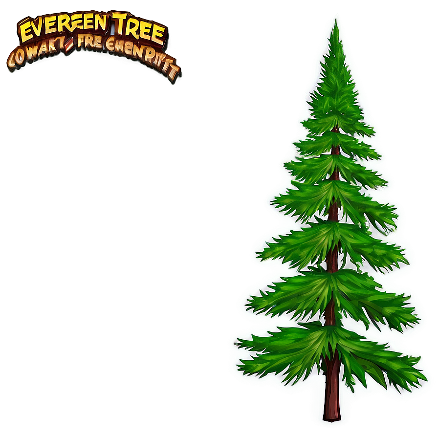 Evergreen Tree Sunset Png Lwd3 PNG Image