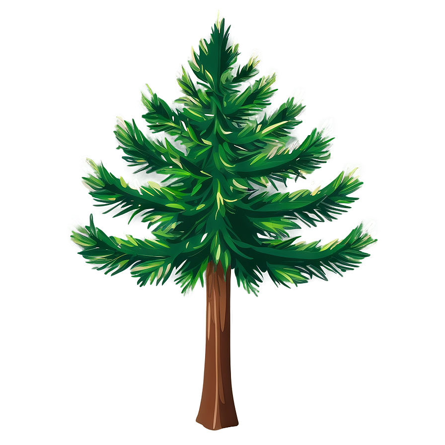 Evergreen Tree Vector Png Vco PNG Image