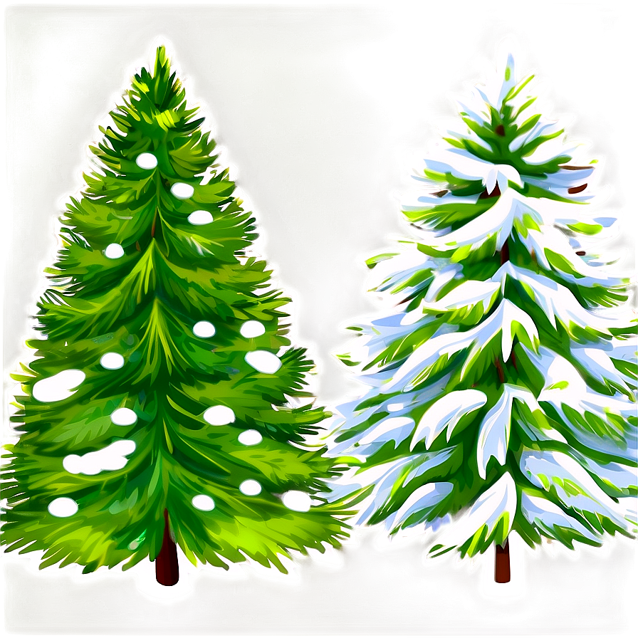 Evergreen Tree Vector Png Xvd PNG Image