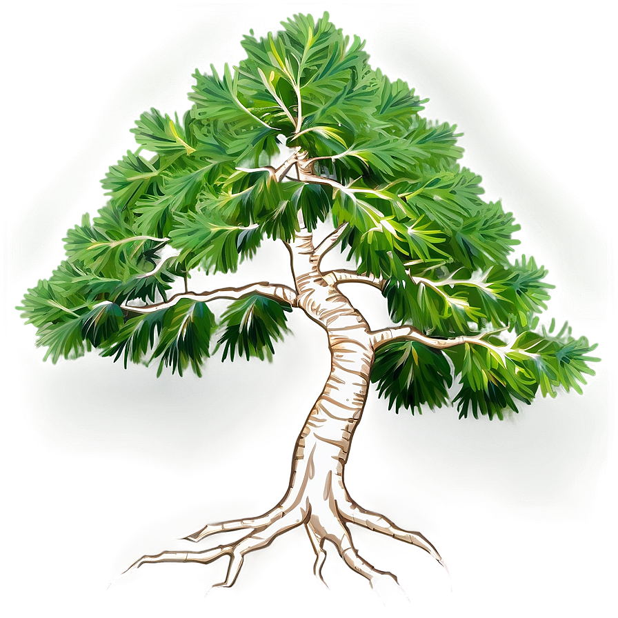 Evergreen Tree With Roots Png 06212024 PNG Image