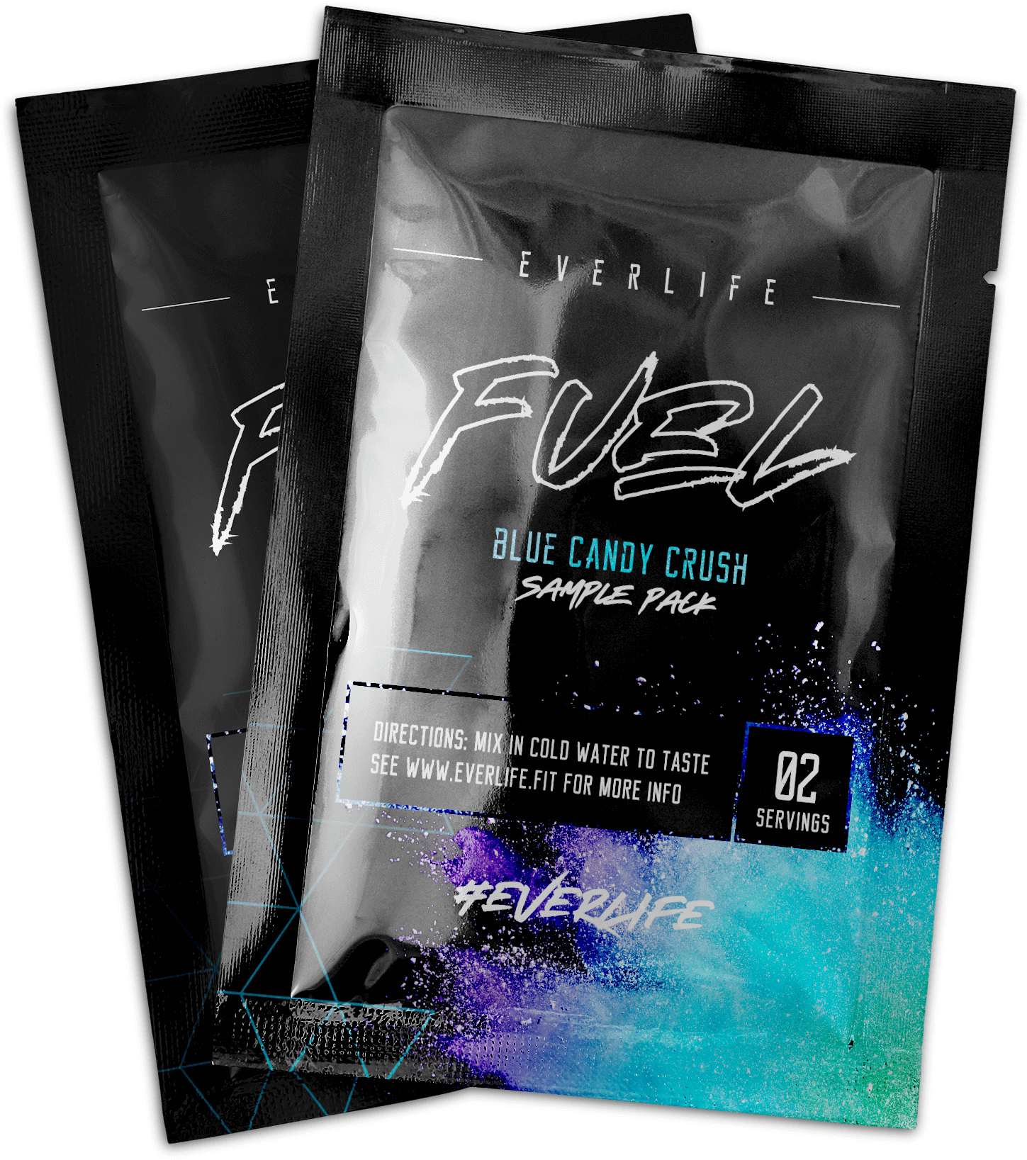 Everlife Fuel Sample Packs Blue Candy Crush PNG Image