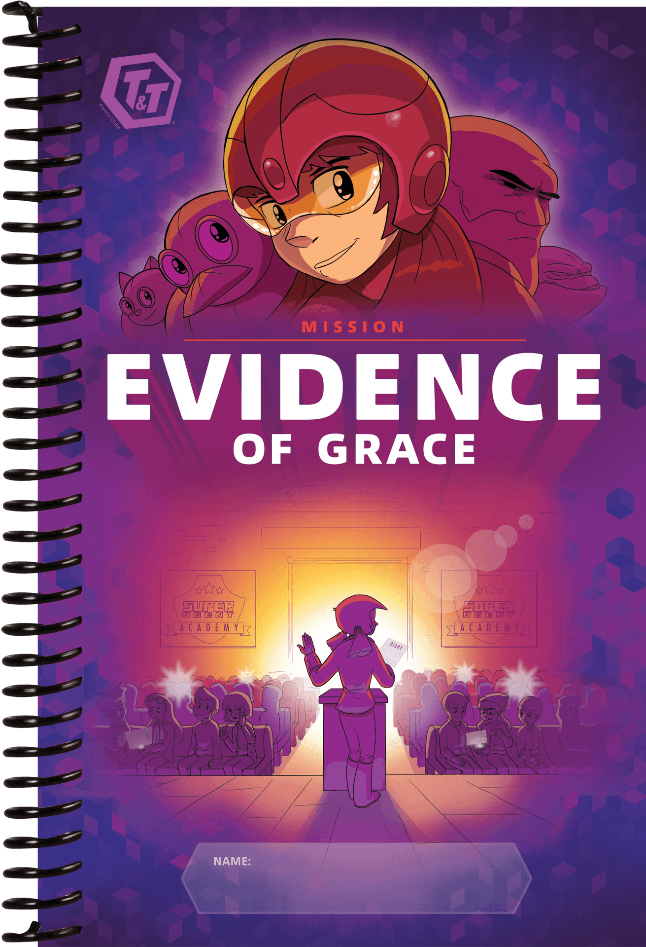 Evidenceof Grace Notebook Cover PNG Image