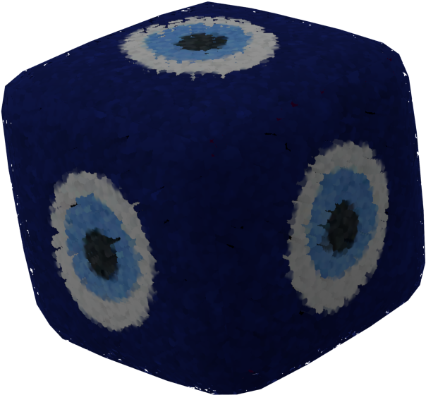 Evil Eye Dice3 D Model PNG Image