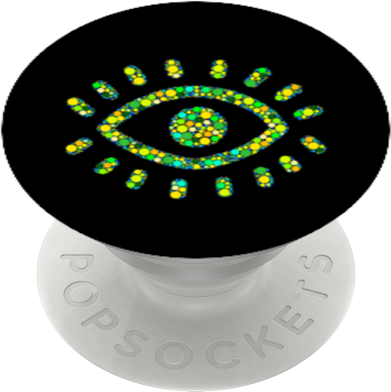 Evil Eye Pop Socket Design PNG Image