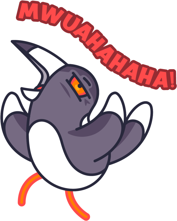 Evil Laugh Shark Sticker PNG Image