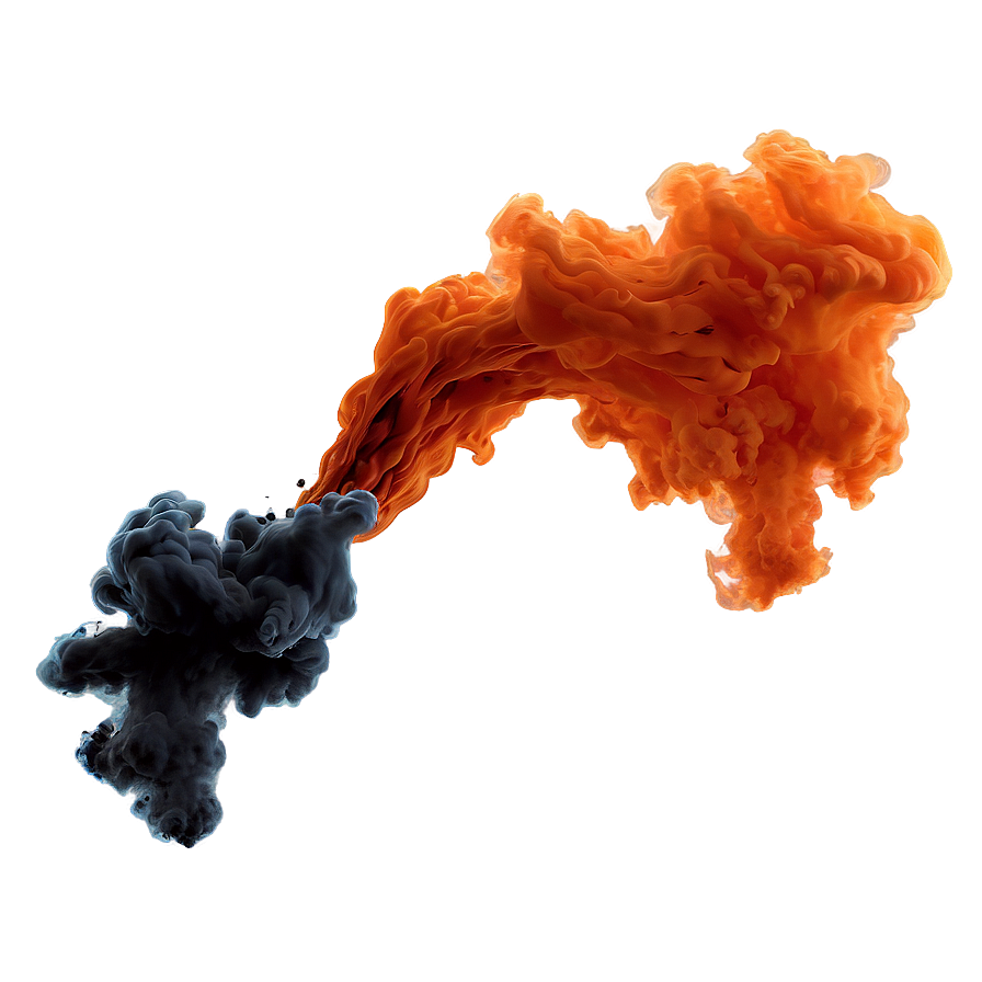 Evocative Orange Smoke Png Aeh92 PNG Image