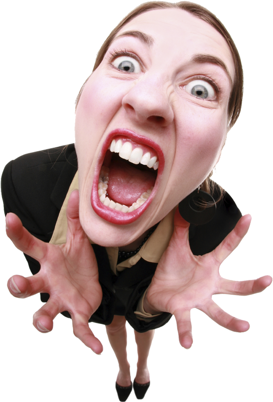 Exaggerated Anger Expression.png PNG Image