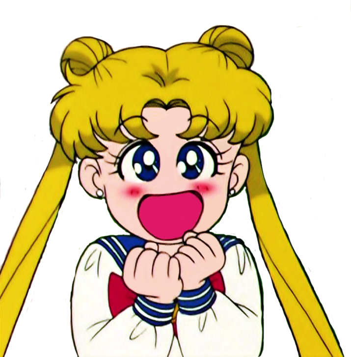 Excited Anime Character PNG Image