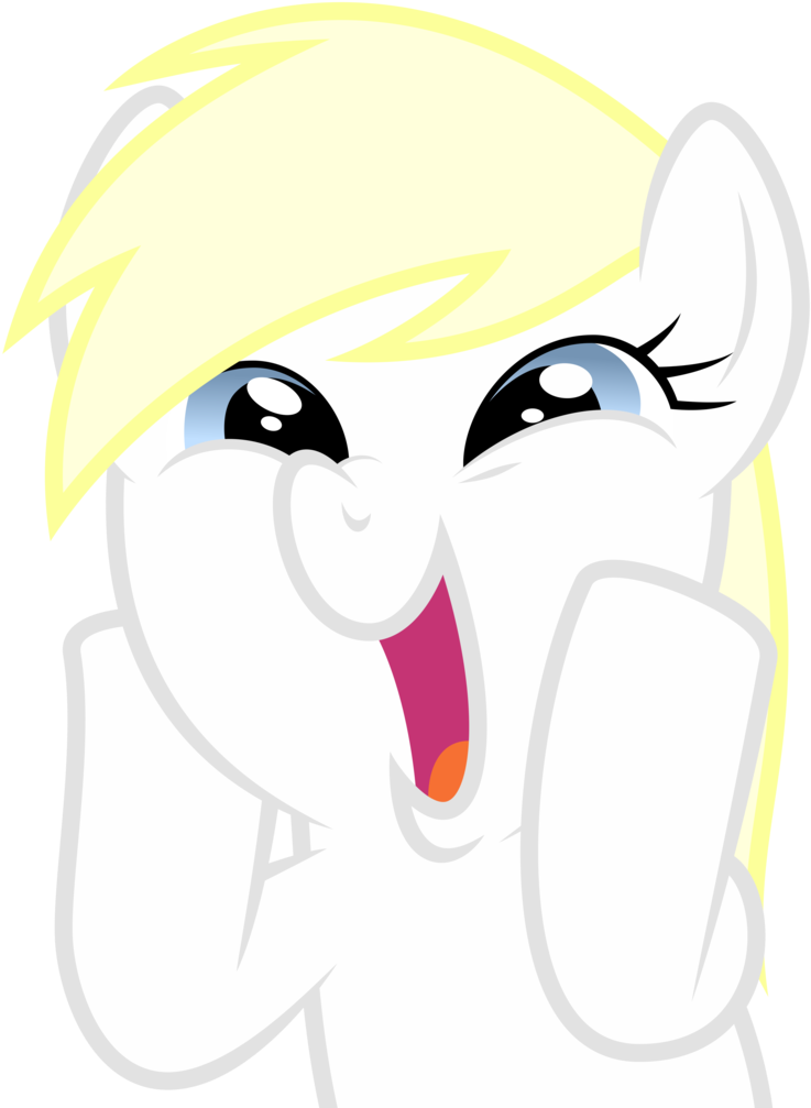 Excited Cartoon Pony PNG Image