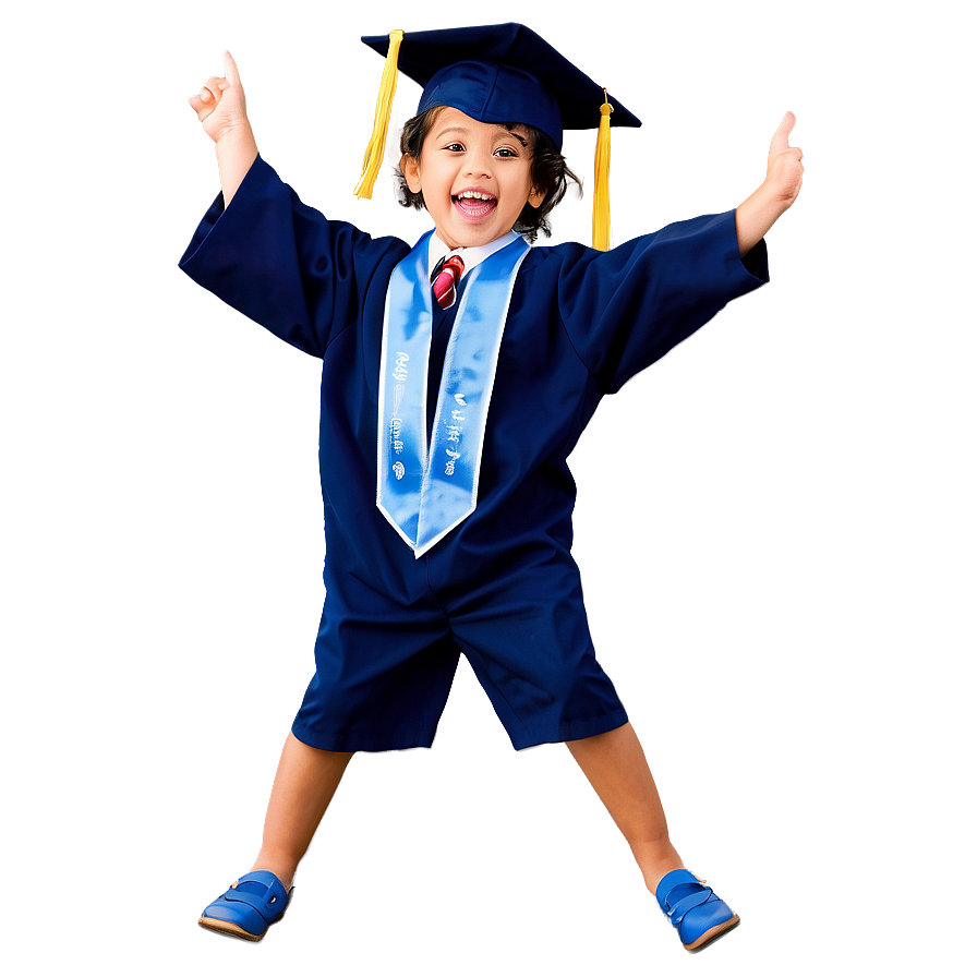 Excited Kindergarten Graduates Jumping Png 94 PNG Image