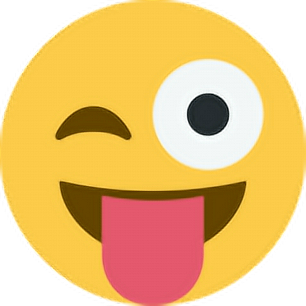 Excited Winking Emoji PNG Image