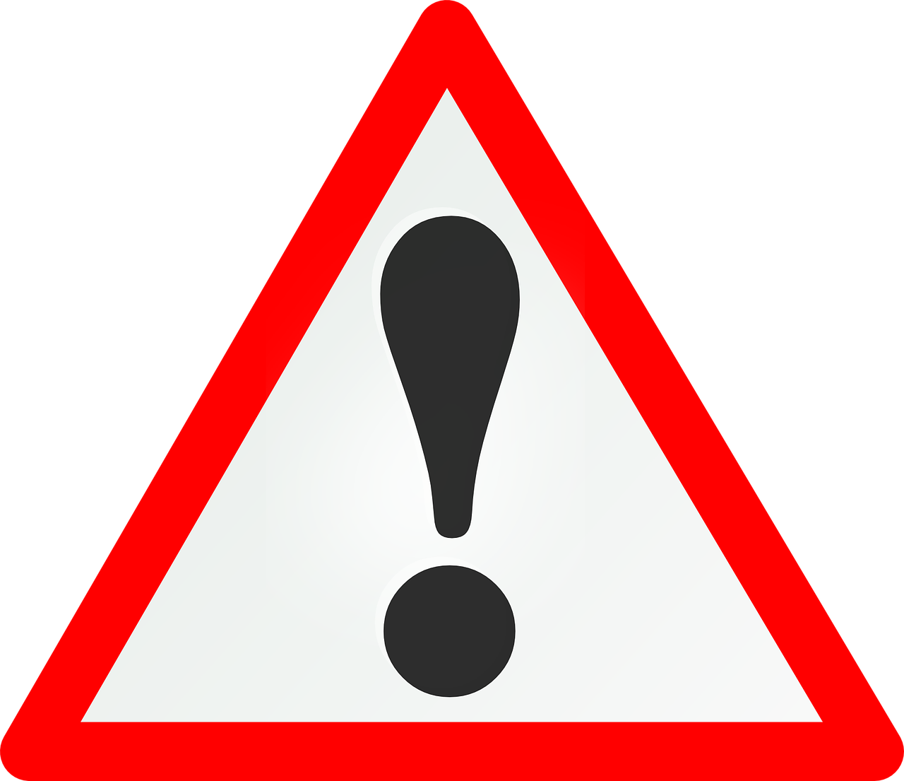 Exclamation Warning Sign PNG Image