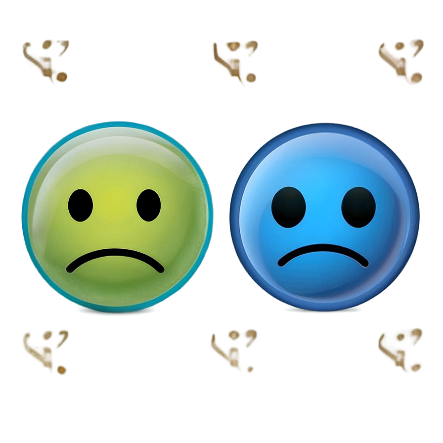 Exclusive Blue Emoji Png Array 06282024 PNG Image