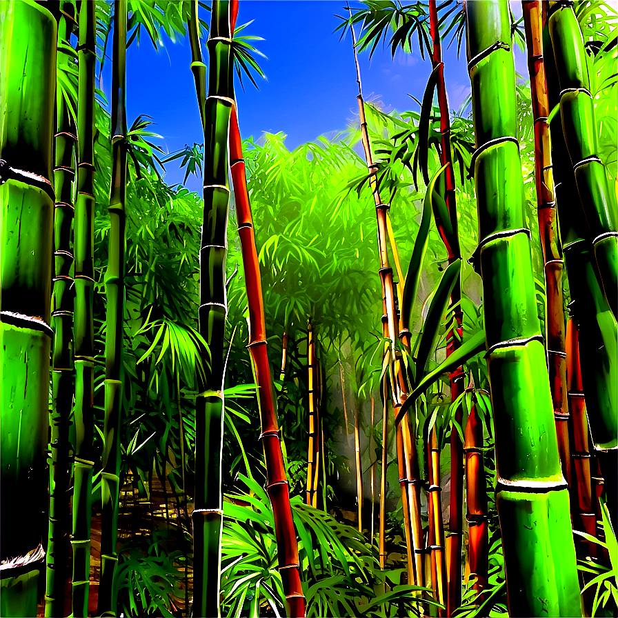 Exotic Bamboo Forest Landscape Png 06232024 PNG Image