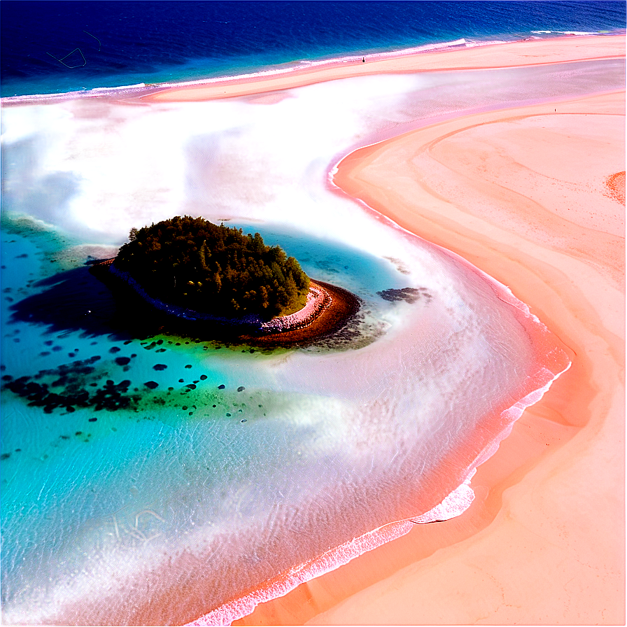 Exotic Beach Aerial View Png 06132024 PNG Image