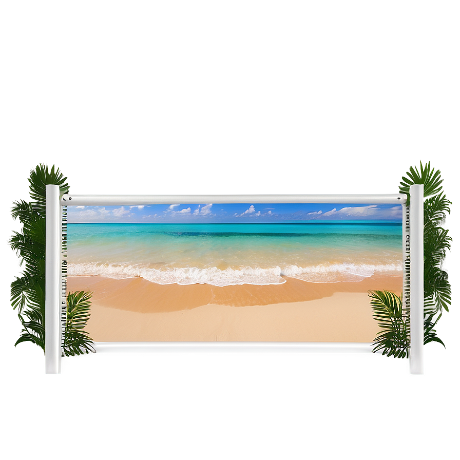 Exotic Beach Border Png Eqo PNG Image