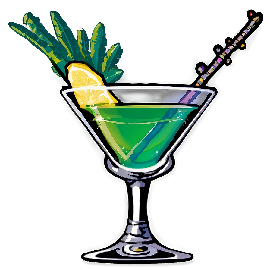 Exotic Cocktail Glass Png 06112024 PNG Image