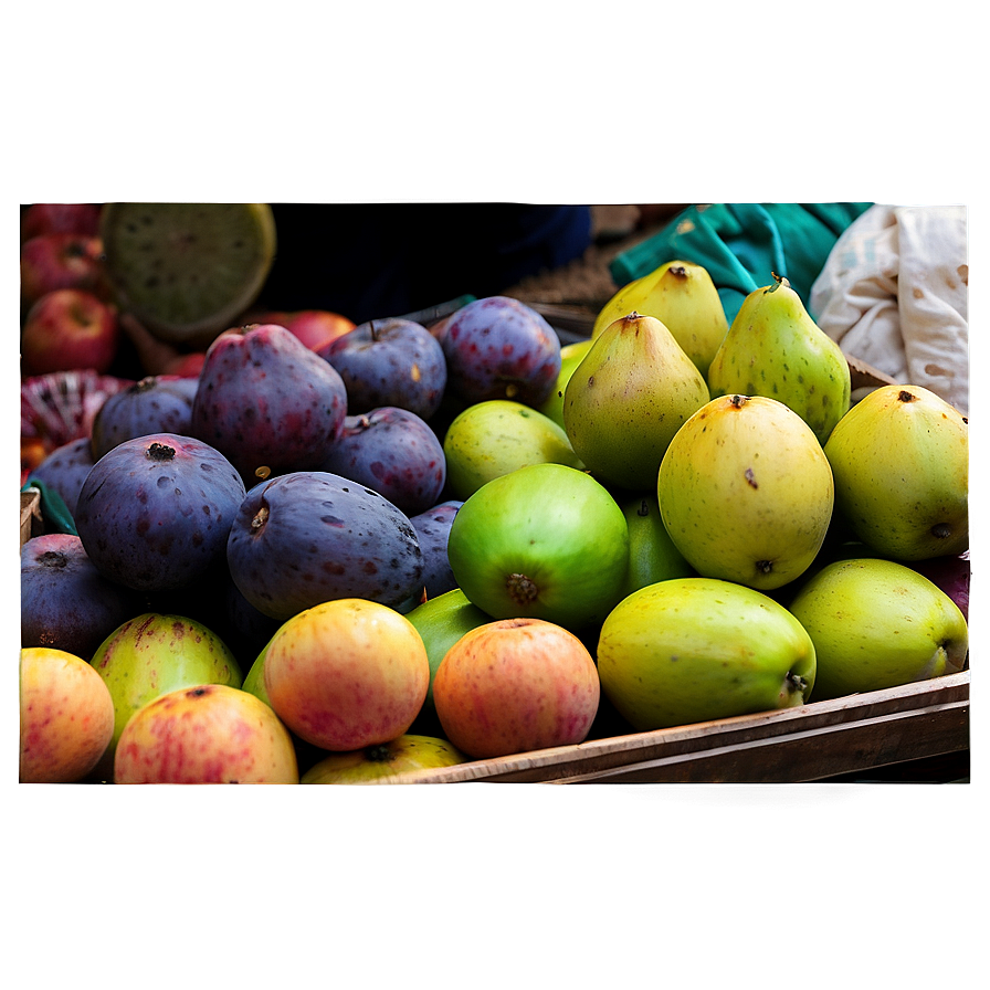 Exotic Fruit Market Png Bwh PNG Image