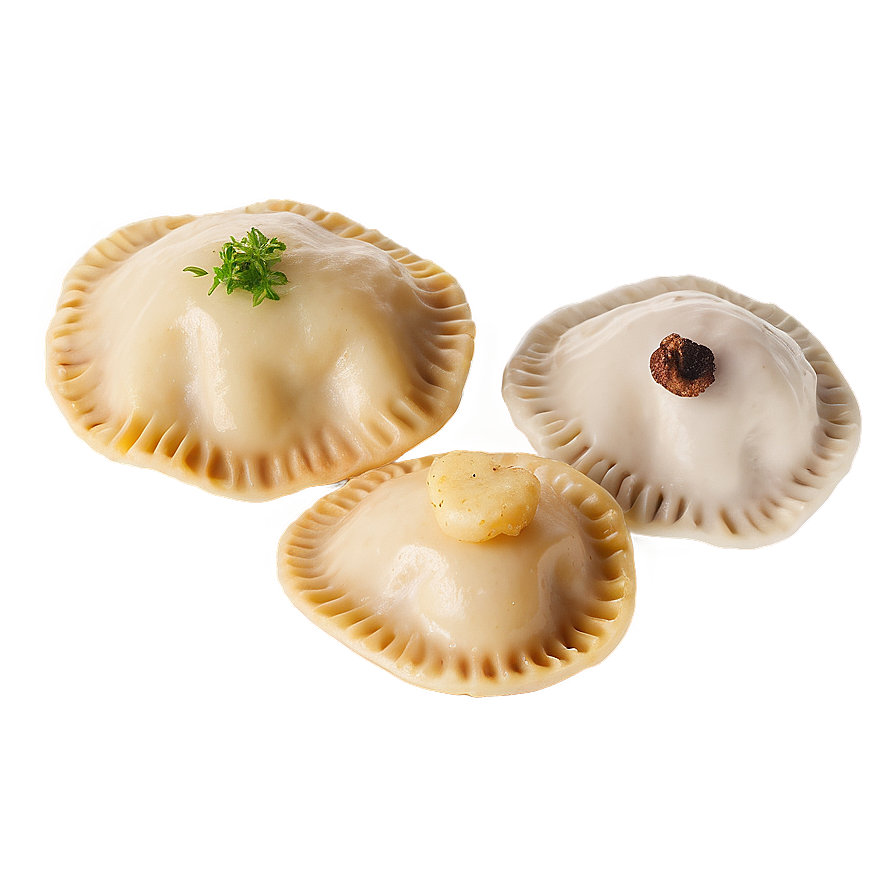 Exotic Mushroom Medley Pierogi Png Wms74 PNG Image