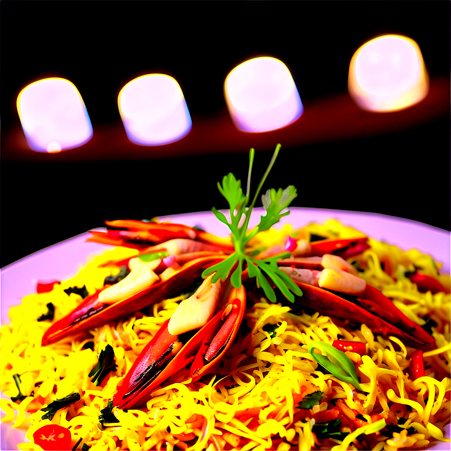 Exotic Paella With Saffron Threads Png 06252024 PNG Image