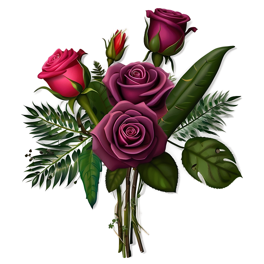 Exotic Roses Bouquet Png 12 PNG Image