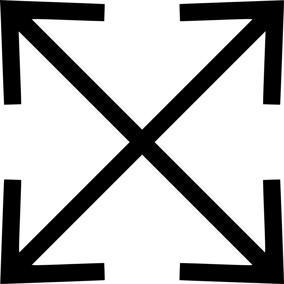 Expand Arrow Icon Black Background PNG Image