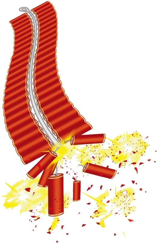 Exploding Dynamite Vector Illustration PNG Image