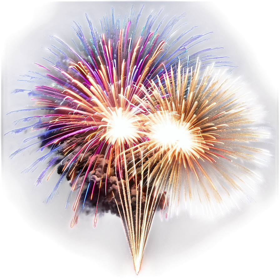 Exploding Fireworks Display Png 3 PNG Image