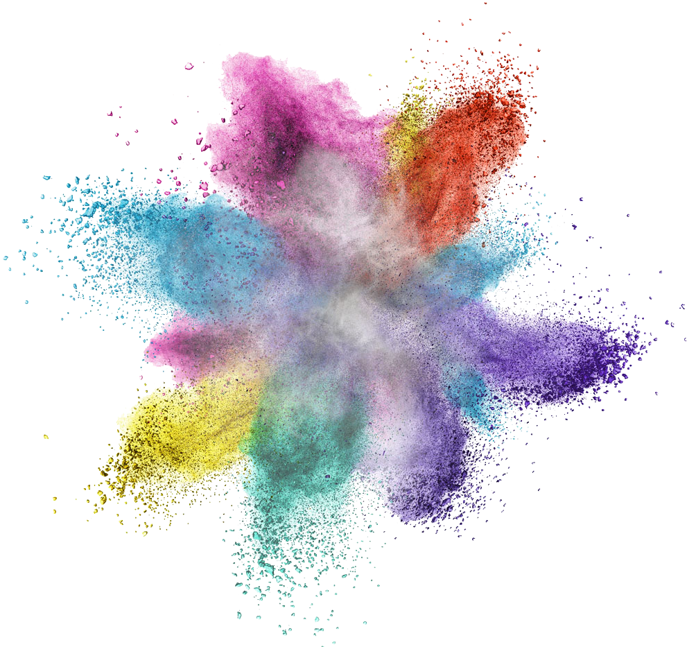 Explosionof Colors Powder Burst PNG Image