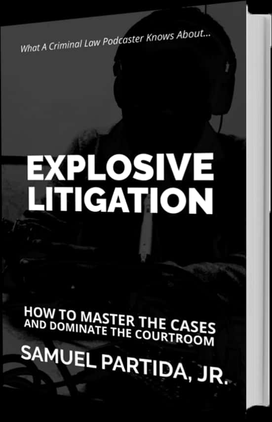 Explosive Litigation Book Cover PNG Image