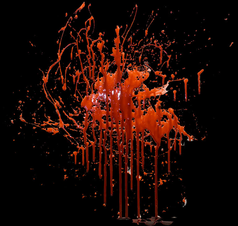 Explosive Red Splatter PNG Image