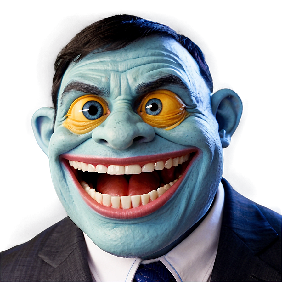 Expressive Trollface Character Png Bje19 PNG Image