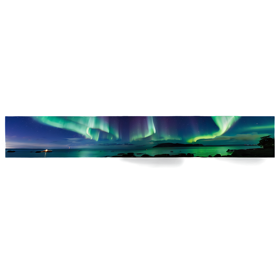 Exquisite Aurora Over Bay Png Vqj55 PNG Image