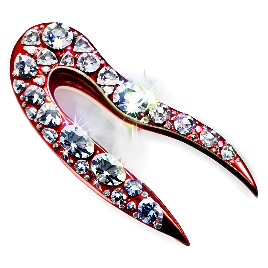 Exquisite Diamond Heart Detail Png Wbt96 PNG Image