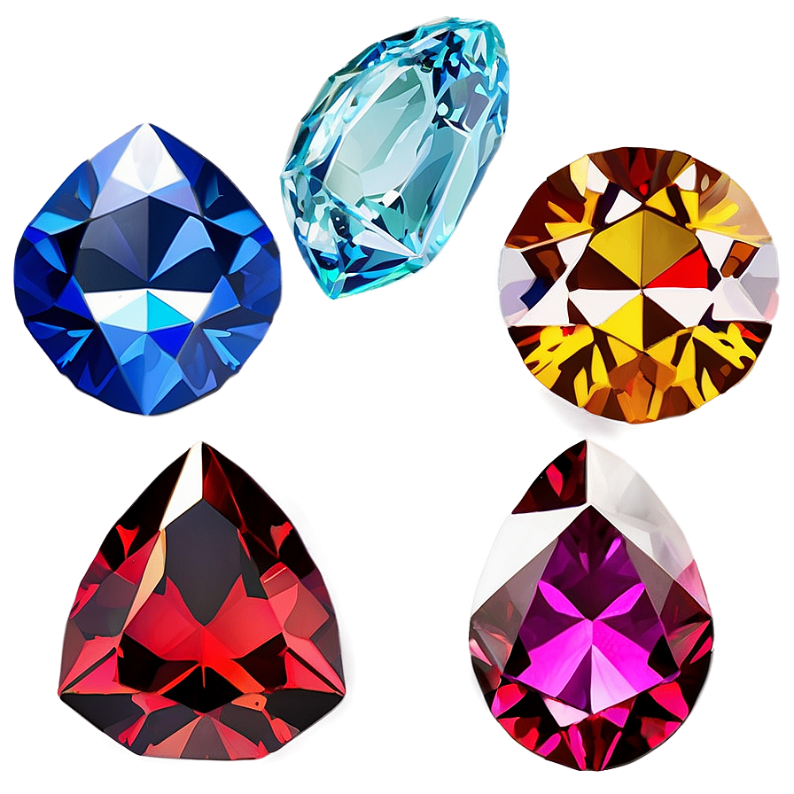 Exquisite Gems Assortment Png 60 PNG Image