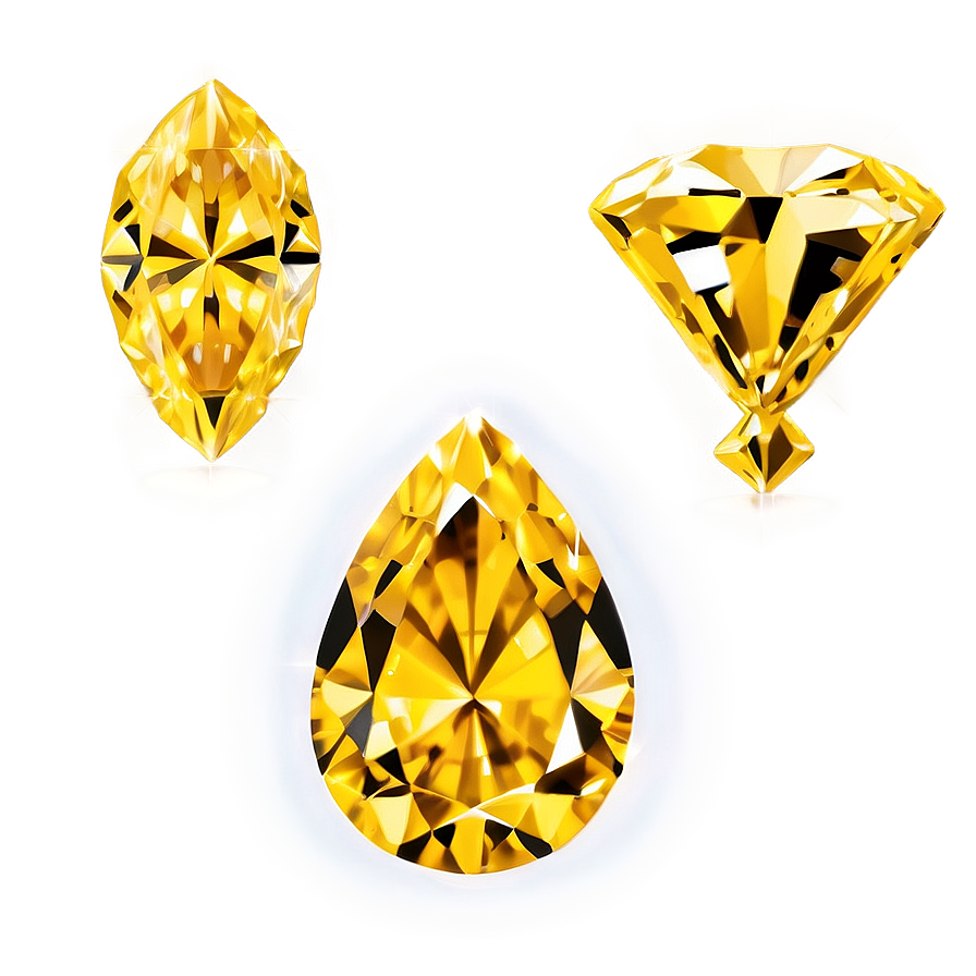 Exquisite Yellow Diamond Detail Png Ahl17 PNG Image