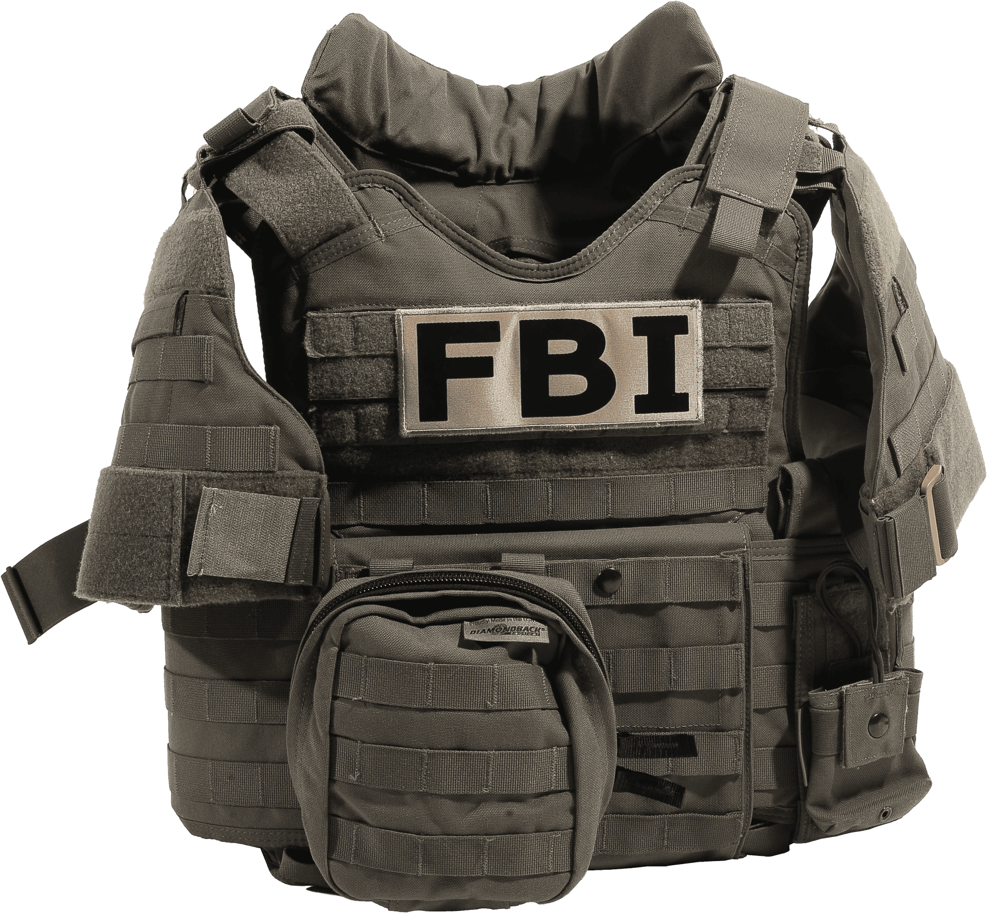 F B I Tactical Vest PNG Image