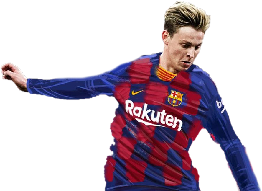 F C Barcelona Playerin Action PNG Image