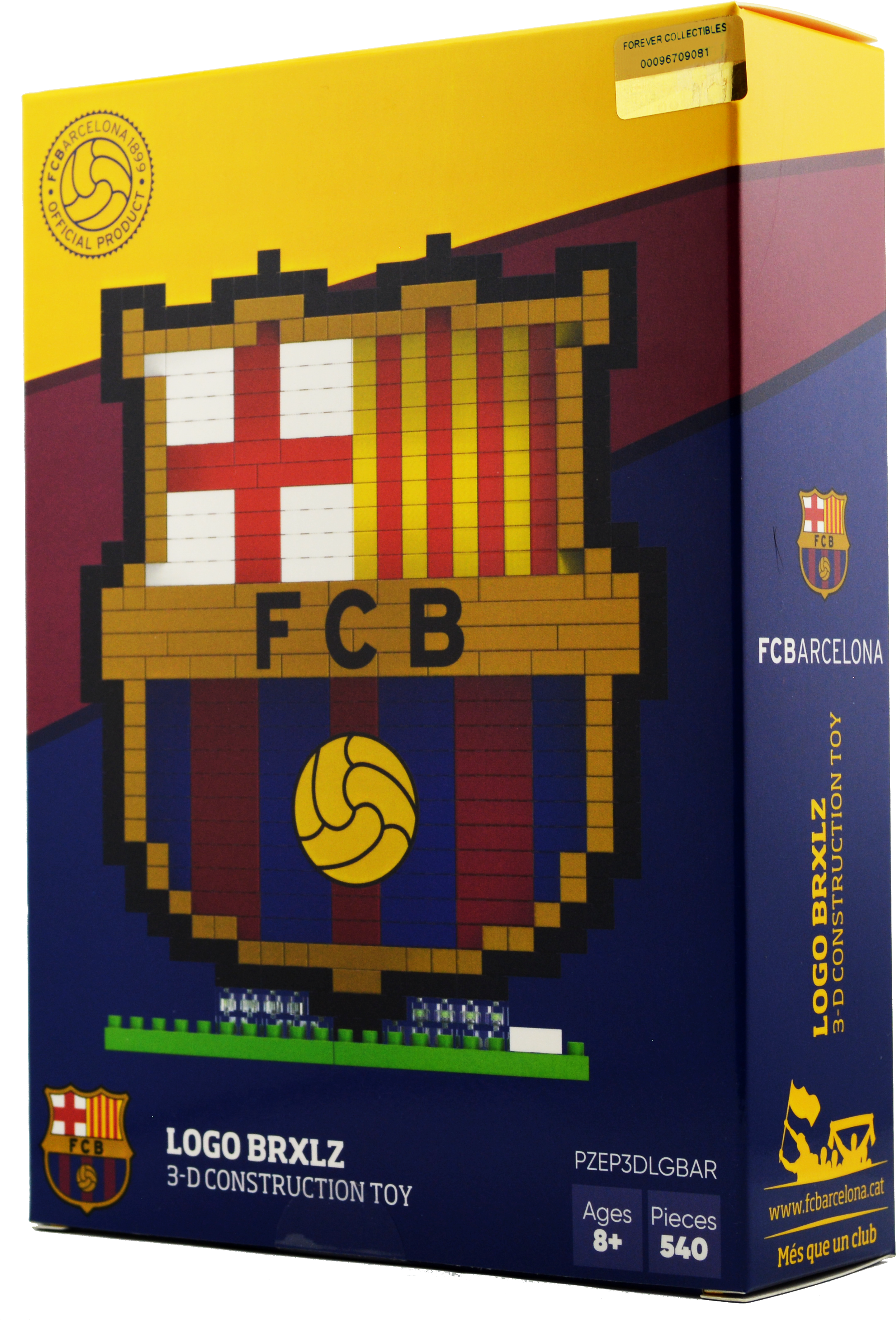 F C Barcelona3 D Construction Toy Box PNG Image