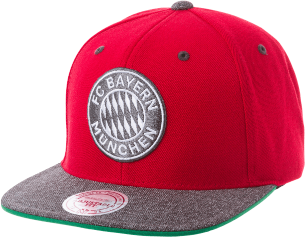 F C Bayern Munich Redand Grey Cap PNG Image