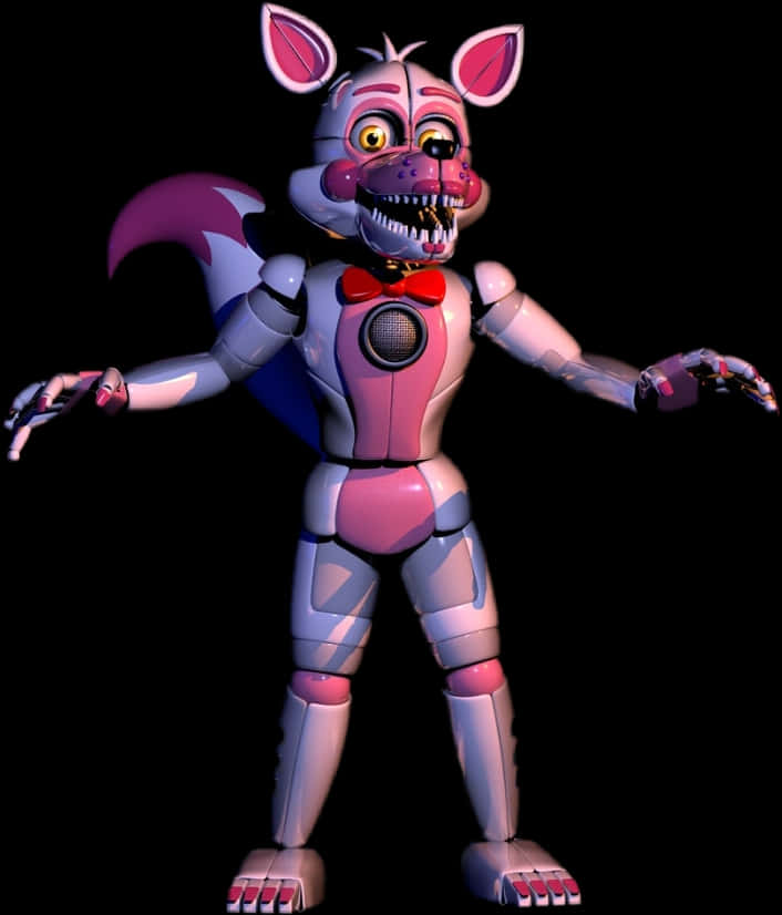 F N A F_ Animatronic_ Funtime_ Foxy PNG Image