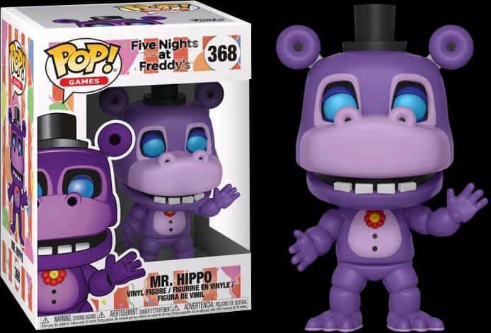 F N A F Mr Hippo Funko Pop PNG Image