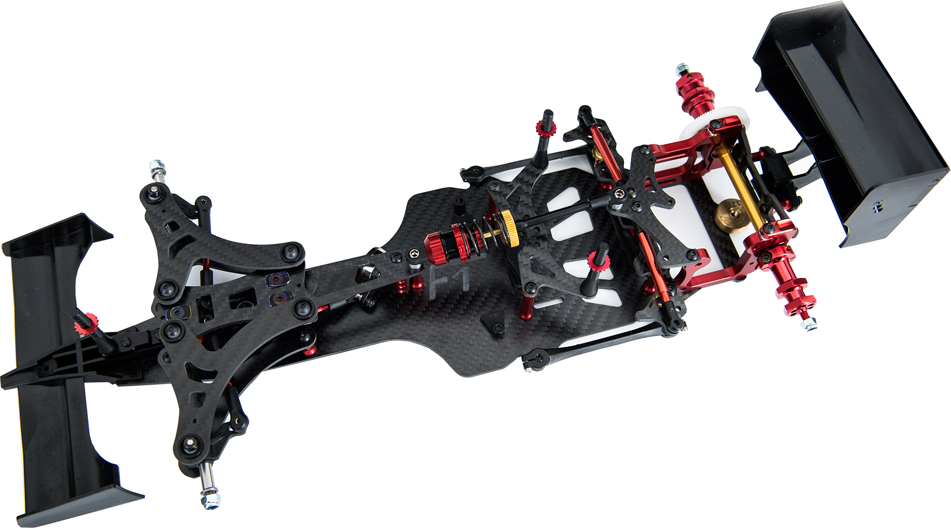 F1 Car Suspension System Exploded View.png PNG Image