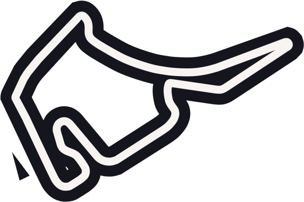 F1 Circuit Outline Graphic PNG Image