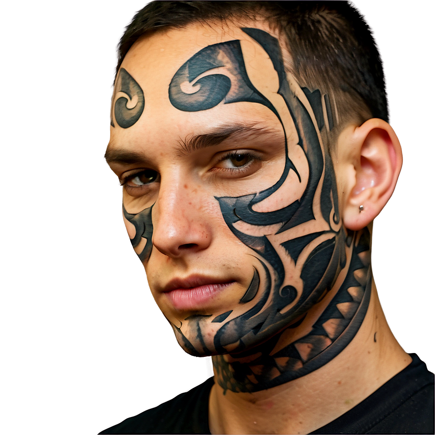 Face Tattoo A PNG Image