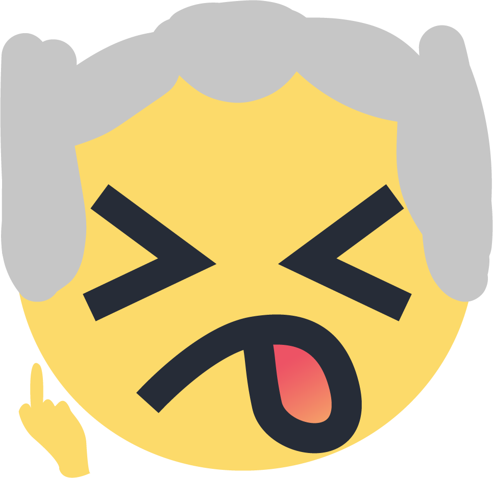 Facebook Angry Reaction Emoji PNG Image