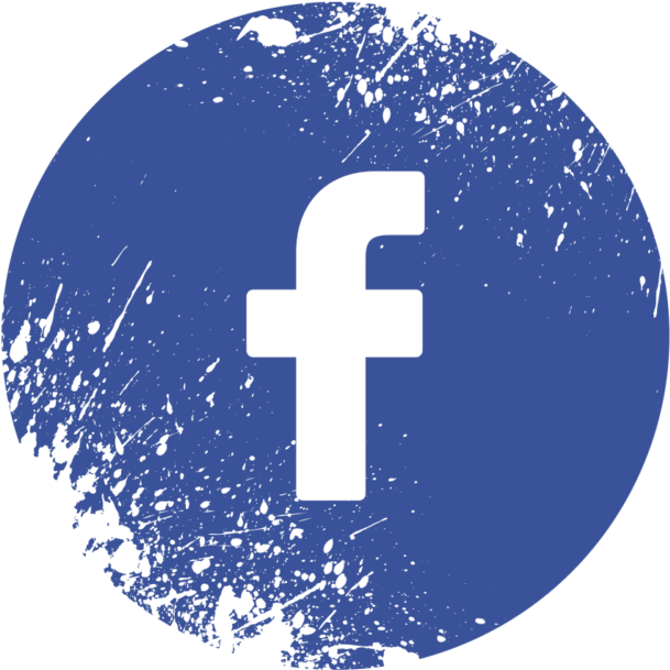 Facebook Icon Distressed Texture PNG Image